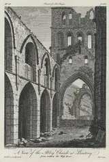 Francis Chesham, A view of the Abbey Church at Llantony, from within the West Door