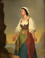 Adolphe-Henri Dubasty, Young Italian woman