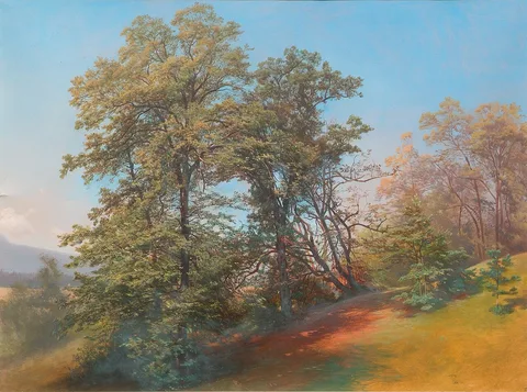 Joseph Holzer, Baumgruppe am Mönchsberg in Salzburg