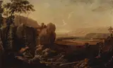 Johann Friedrich Alexander Thiele, Landscape with a Waterfall