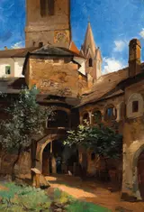 Leopold Munsch, Deisenhofer Courtyard in Weissenkirchen
