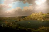Ferdinand Jonas Gjøs, Fredrikshald i 1843, set fra Sauøen