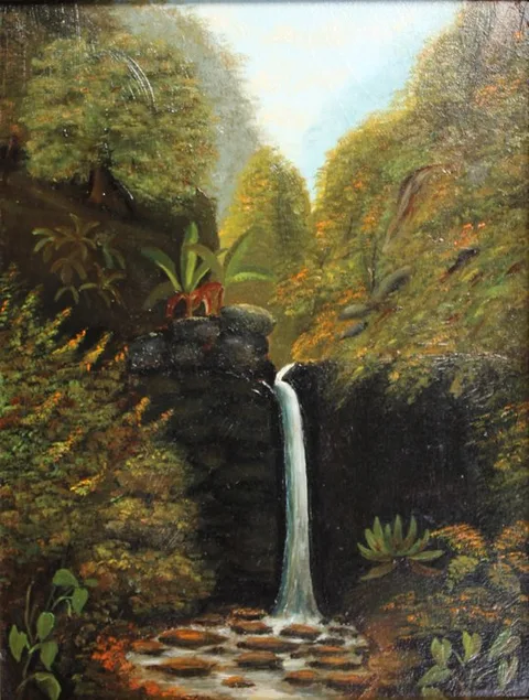 Edward Bailey, Waterfall at Hanapepe, Kauai