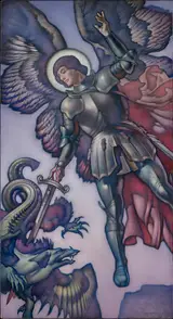 George Hawley Hallowell, St. Michael Slaying the Dragon