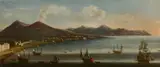 Tommaso Ruiz, The Bay of Naples near the Slopes of Vesuvius with the Sorrentine Peninsula in the distance