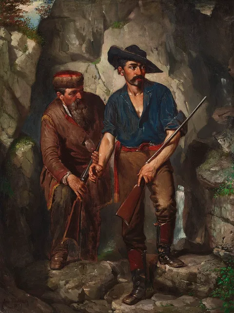 John Mulvany, Awaiting the Claim Jumpers (Trappers of the Yellowstone)