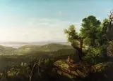 Dewitt Clinton Boutelle, Untitled (Hudson River Landscape with Indian)