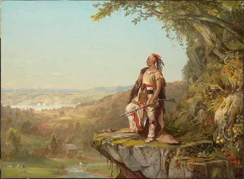 Dewitt Clinton Boutelle, Indian Surveying a Landscape