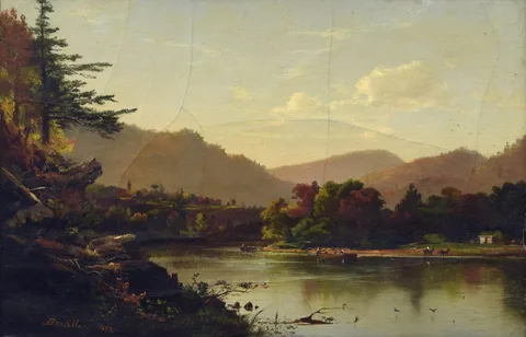 Dewitt Clinton Boutelle, Landscape, Scene near Bethlehem, Pa