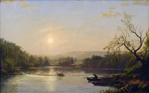 Dewitt Clinton Boutelle, Landscape Scene Near Bethlehem, Pennsylvania