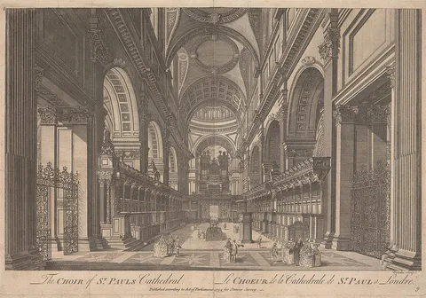 Thomas Bowles, The Choir of St. Paul's Cathedral