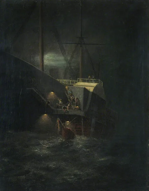 Henry Clifford, A buoy caught in the paddle of the steamship Great Eastern