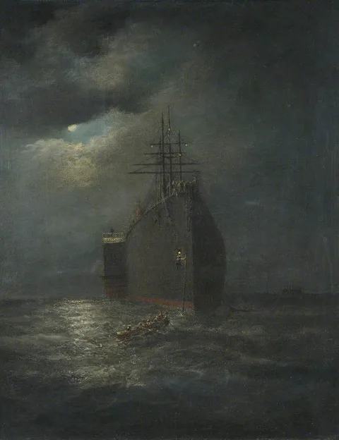 Henry Clifford, Bow view of the steamship Great Eastern