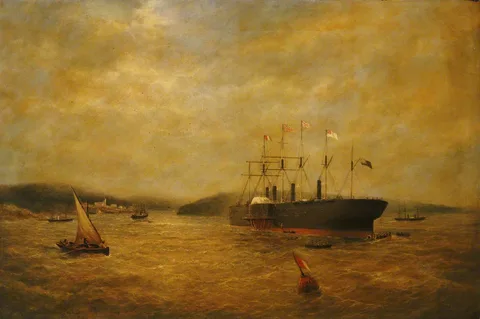 Henry Clifford, The steamship Great Eastern in a choppy sea