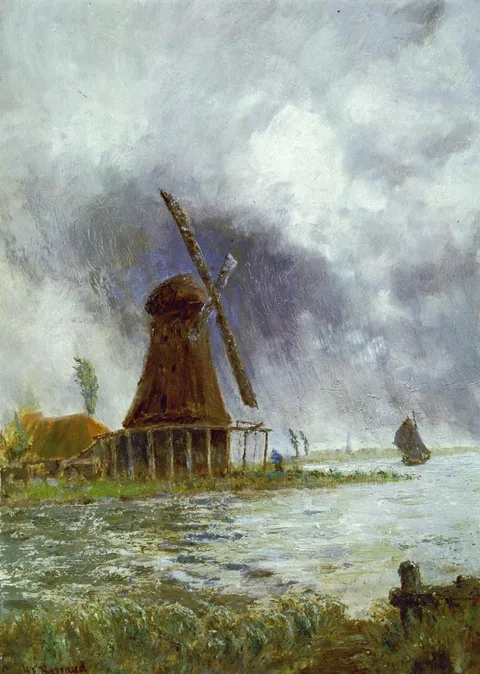 William Francis Barraud, A Zaandyke Mill