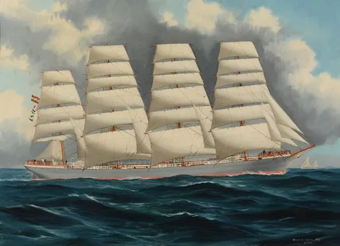 Reginald Arthur Borstel, Portrait of the pole ship Francesco Giuseppe I