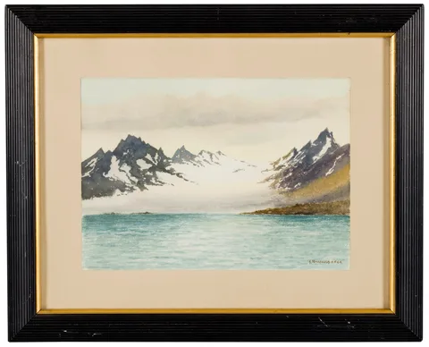 George Robert Bruenech, Glacier at Isfjorden, Spitsbergen