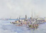 Charles E. S. Tindall, Old Milson's Pt in 1920 Harbour, 1920