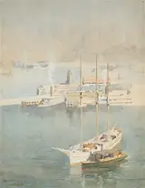 Charles E. S. Tindall, The Wharf, Sydney Harbour