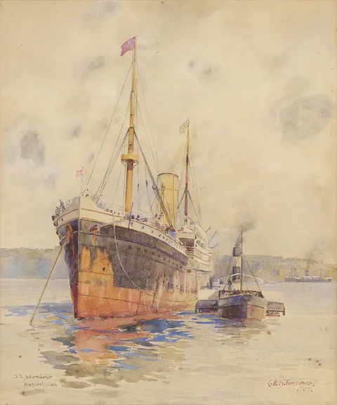 Charles E. S. Tindall, S.S. Scharnhorst, Watson's Bay