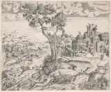 Angelo Falconetto, Imaginary Landscape with an Amorous Couple