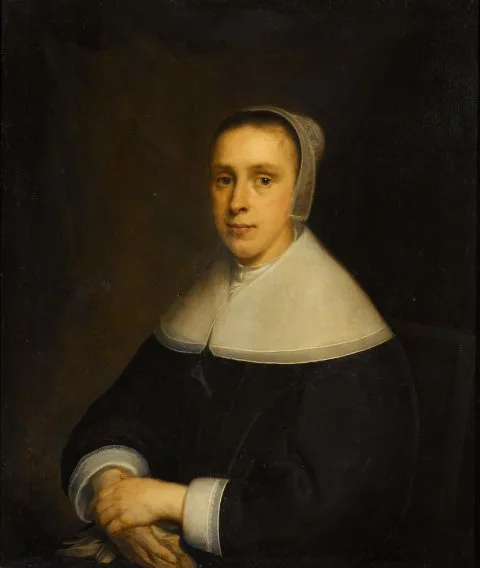 Cornelis Jonson, Portrait of Elisabeth Vervoorn (1617-57)