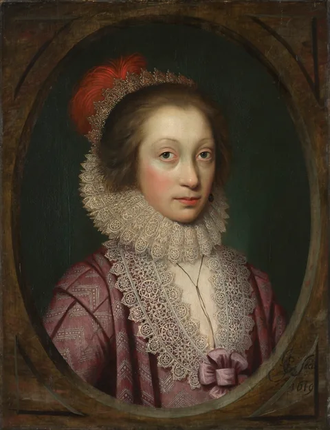 Cornelis Jonson, Portrait of a Woman, possibly Elizabeth Boothby