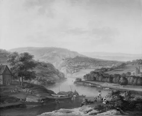 Louis Chalon, Landscape by the Rhine