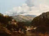 William S. Rose, Landscape with a Watermill and a Bridge