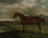 William Luker, Portrait of a hunter in landscape
