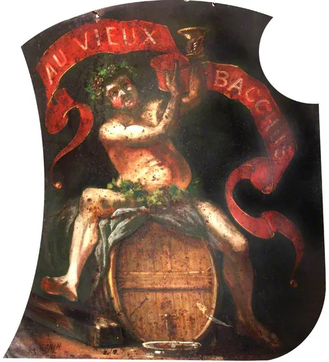 Guido Gonin, Inn Sign, with Bacchus on a Barrel