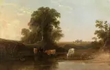 John Frederick Tennant, Landscape with Cattle: "Near Scarborough"