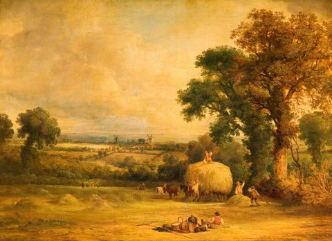 John Frederick Tennant, Loading the Hay Wagon
