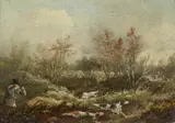 Samuel John Egbert Jones, Sportsmen shooting Pheasant over Setters