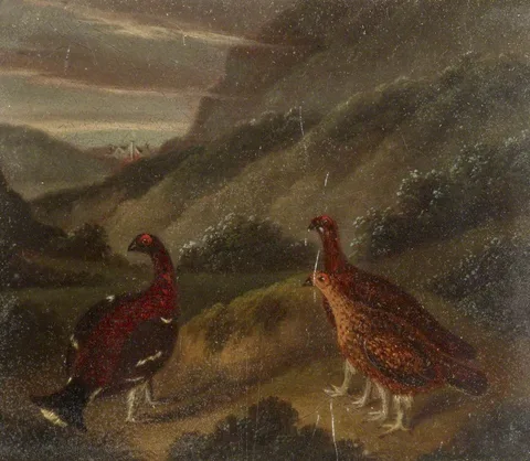 Samuel John Egbert Jones, Landscape with Three Grouse