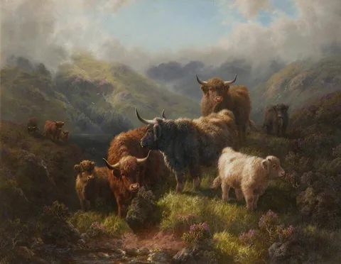 Robert Watson, Highland Cattle – Loch Long, Argyllshire