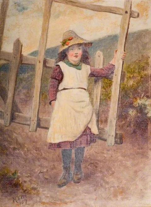 Henry Turner Munns, Girl At A Gate