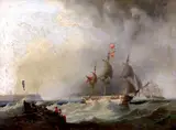 William Garthwaite, The East Indiaman 'Hotspur' leaving the Tyne on her Maiden Voyage