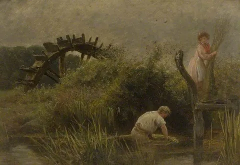 Edgar Barclay, Agricultural Workers Cutting Rushes