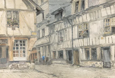Jules Lessore, View of the Rue de Lamitie