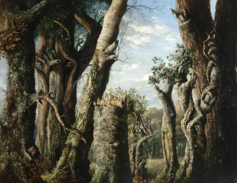 Albert Durer Lucas, Oak, Holly and Other Trees