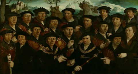 Allaert Claesz, 21 militiamen of the St. Joris guards