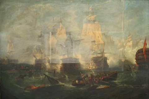 Frederick Tudgay, The battle of Trafalgar, 21 October 1805