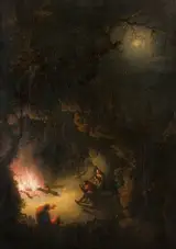 William Smith, Cavern Scene by Firelight
