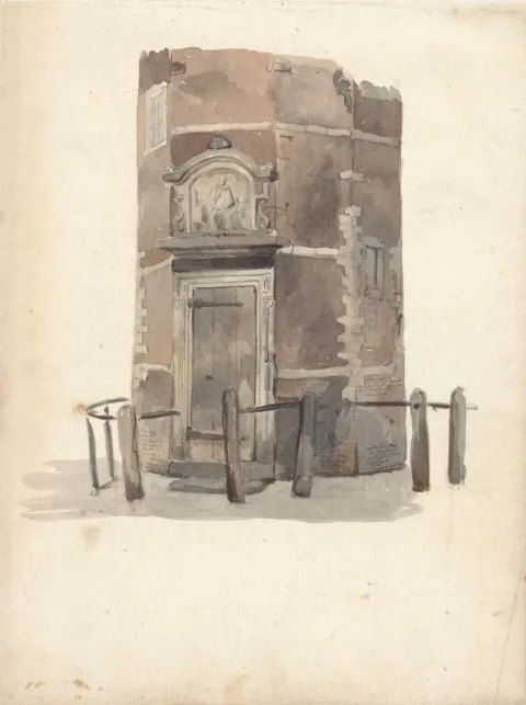Johan Adolph Rust, Poortje van het gilde in de St. Anthoniswaag, Amsterdam