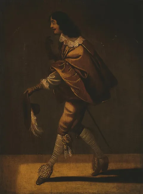 Jacob van der Merck, Cavalier Greeting a Lady (Cavalier with a Hat)