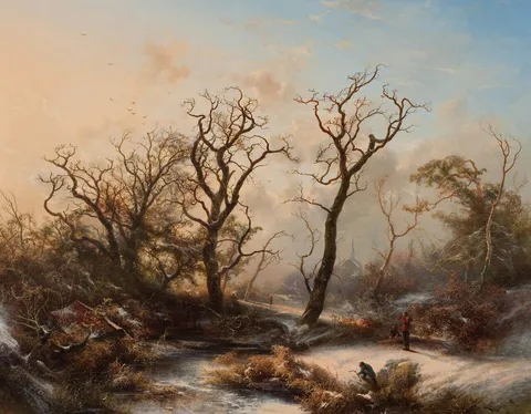 Pieter Kluyver, Winter Landscape with Ghostly Trees