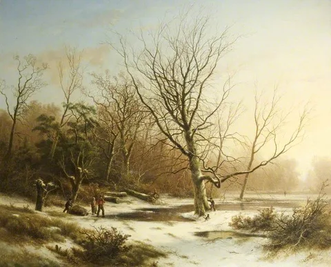 Pieter Kluyver, Winter Sunset