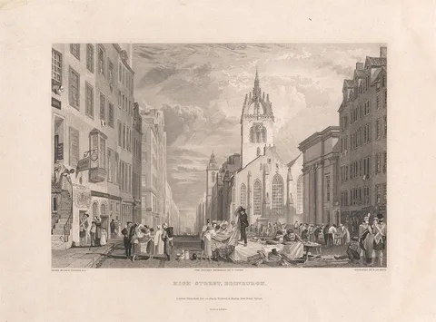 Henry Le Keux, High Street, Edinburgh