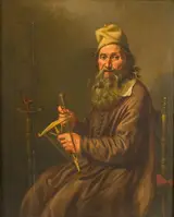 Willem van Odekercken, Old man winding yarn on a hand-reel